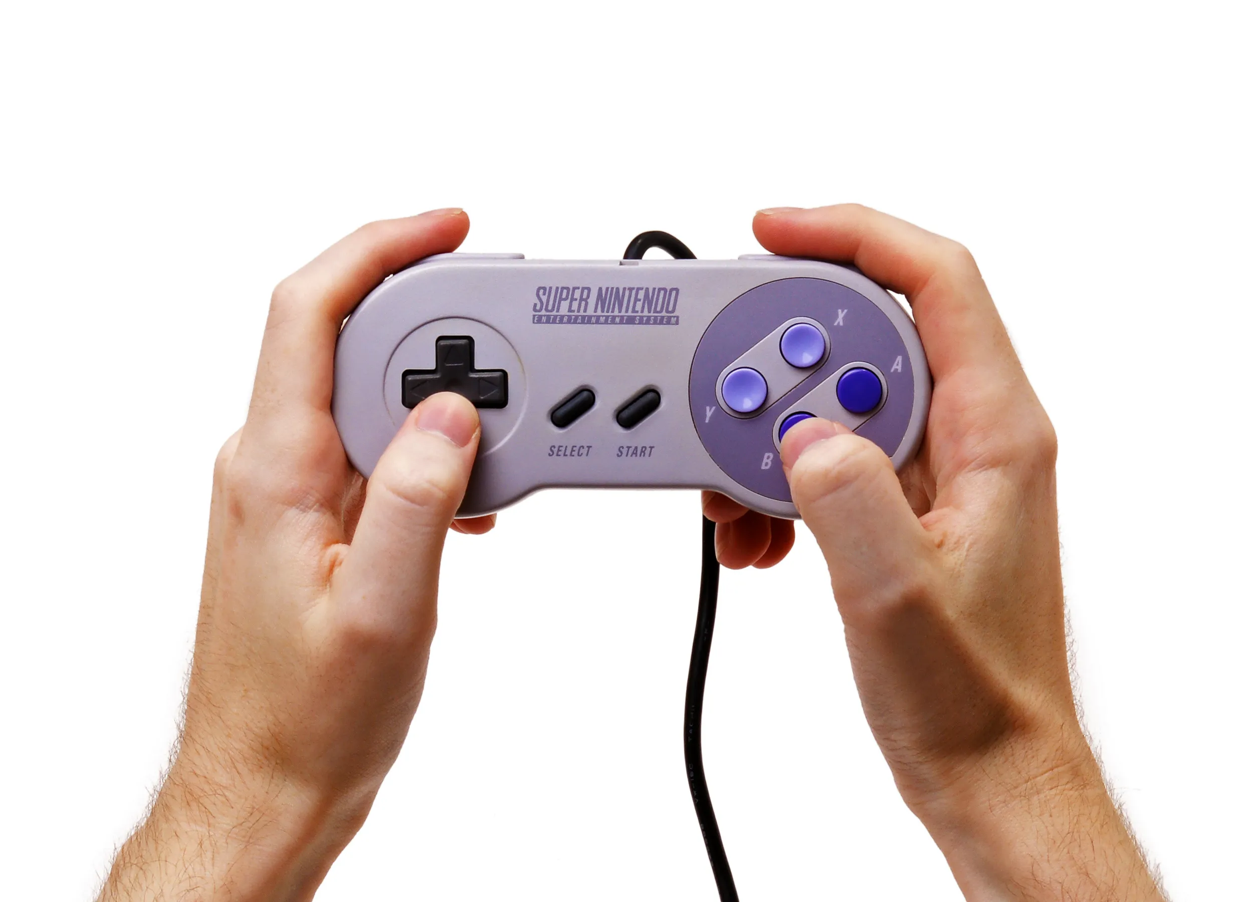 01 SNES Controller in Hand