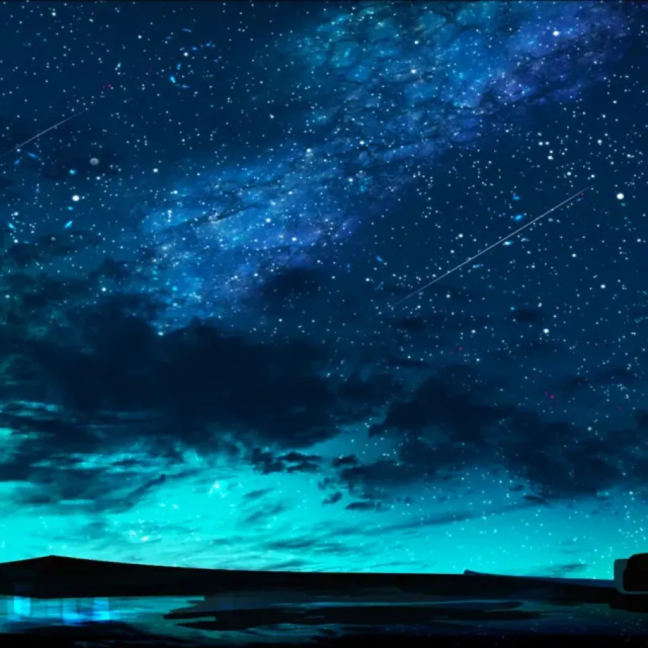 Ilustrasi Langit di Waktu Malam