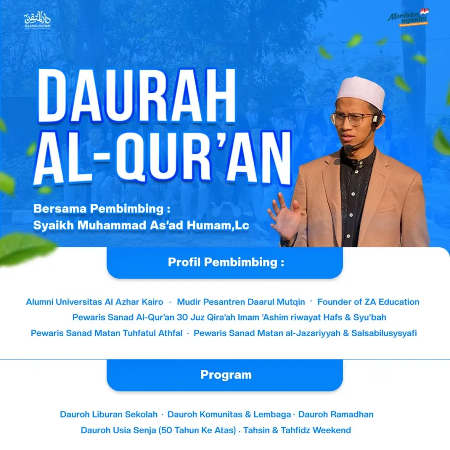 Flyer Pendaftaran Dauroh Al Quran