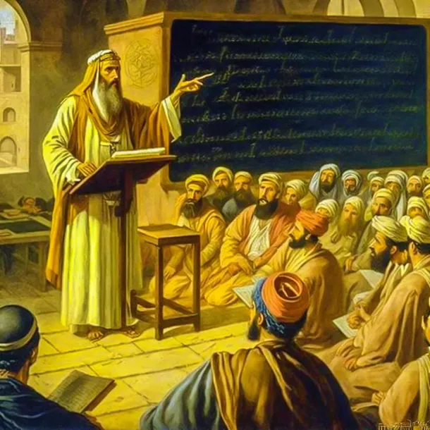 Ilustrasi Ustadz Mengajar Ilmu Agama