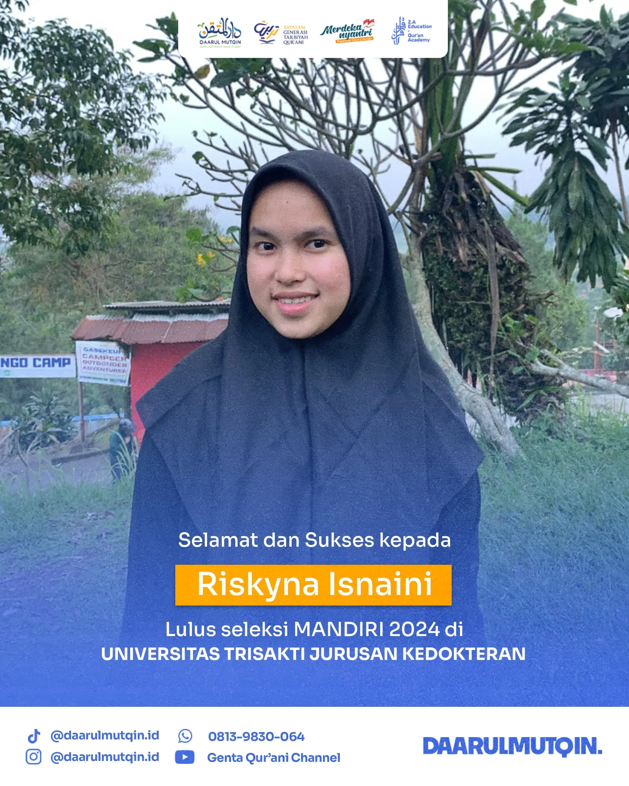 Santri Putri Daarul Mutqin: Riskyna Isnaini