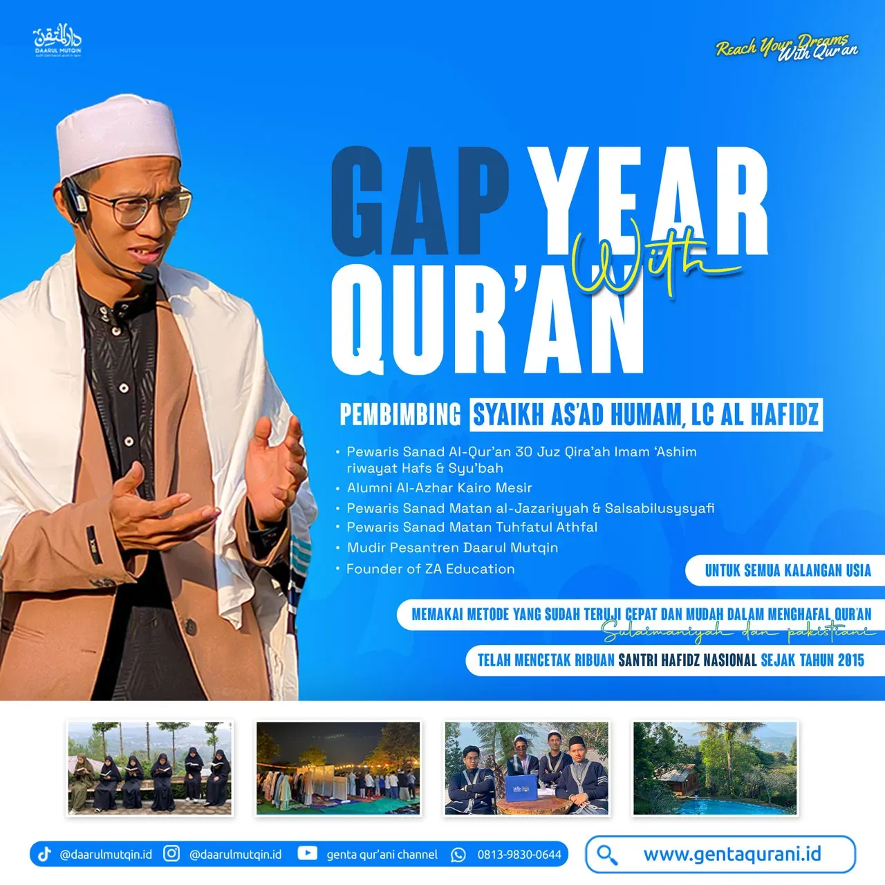 Gap Year With Qur'an (1 Tahun Mutqin 30 Juz)