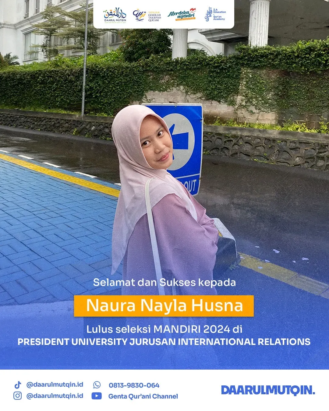 Santri Daarul Mutqin: Naura Nayla Husna